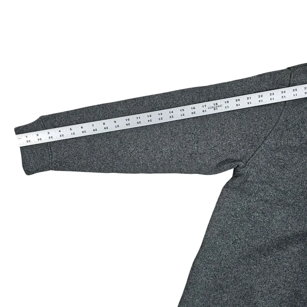 Old Navy Men L Gray Quarter Zip Fleece Pullover Sweater Knit